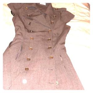 Calvin Klein belted military dress